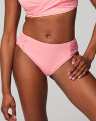 SHELL PINK - Ruched Bikini Bottoms | Soma