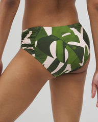 TROPICAL BREEZE MID PALM - Soma Swim Ruched Bikini Bottoms | Soma
