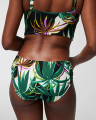 BUNGALOW PALMS MINI IVORY - Ruched Bikini Bottoms | Soma