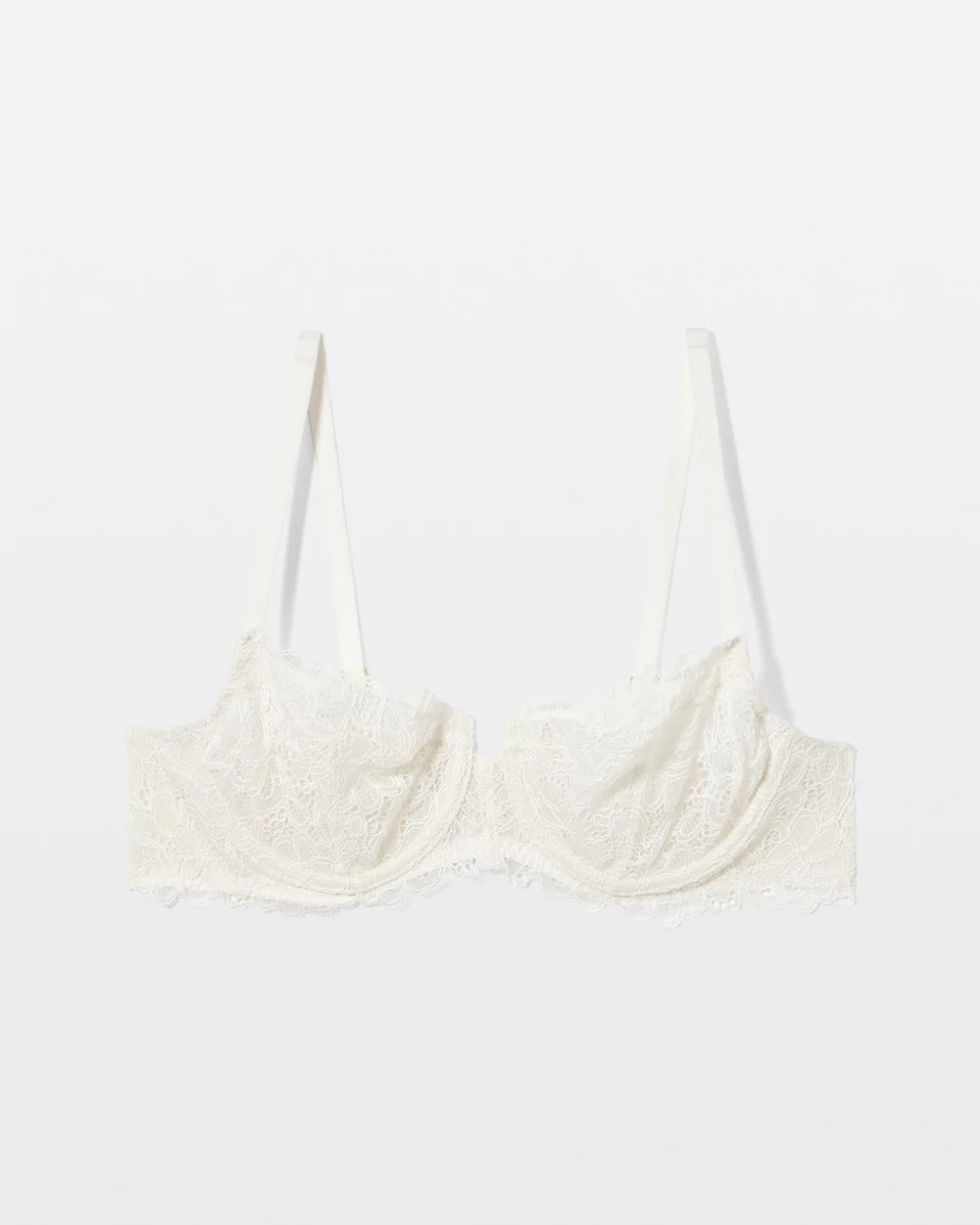 IVORY - Soma Balconette Unlined Bra with Lace | Soma