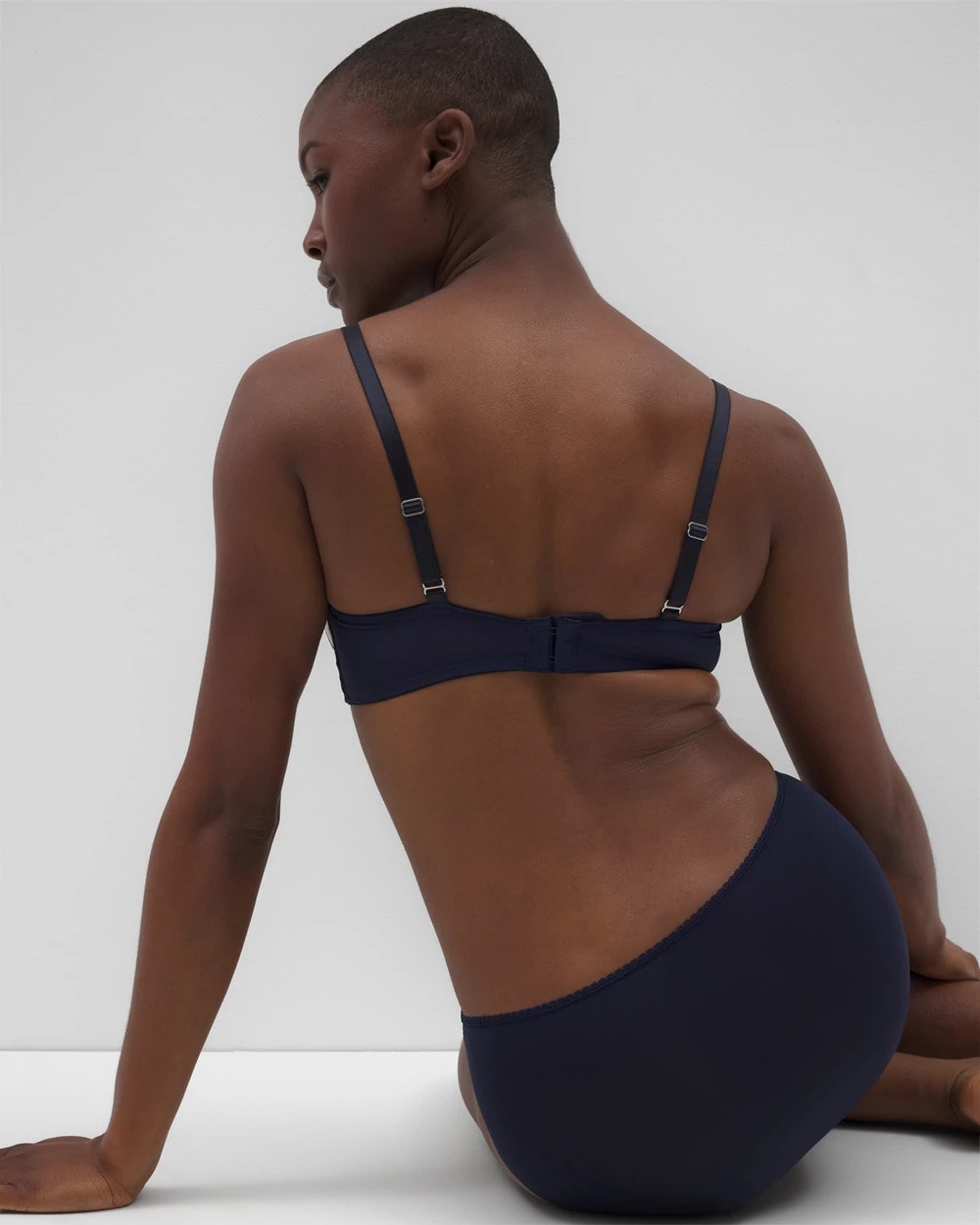 PALE SAND W NAVY - Unlined Bra | Soma