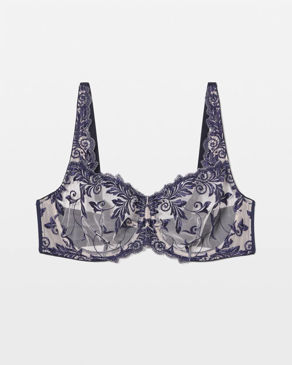 PALE SAND W NAVY - Unlined Bra | Soma