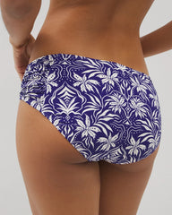 TROPIC TILES TRUE BLUE - Ruched Side Bikini Bottom | Soma