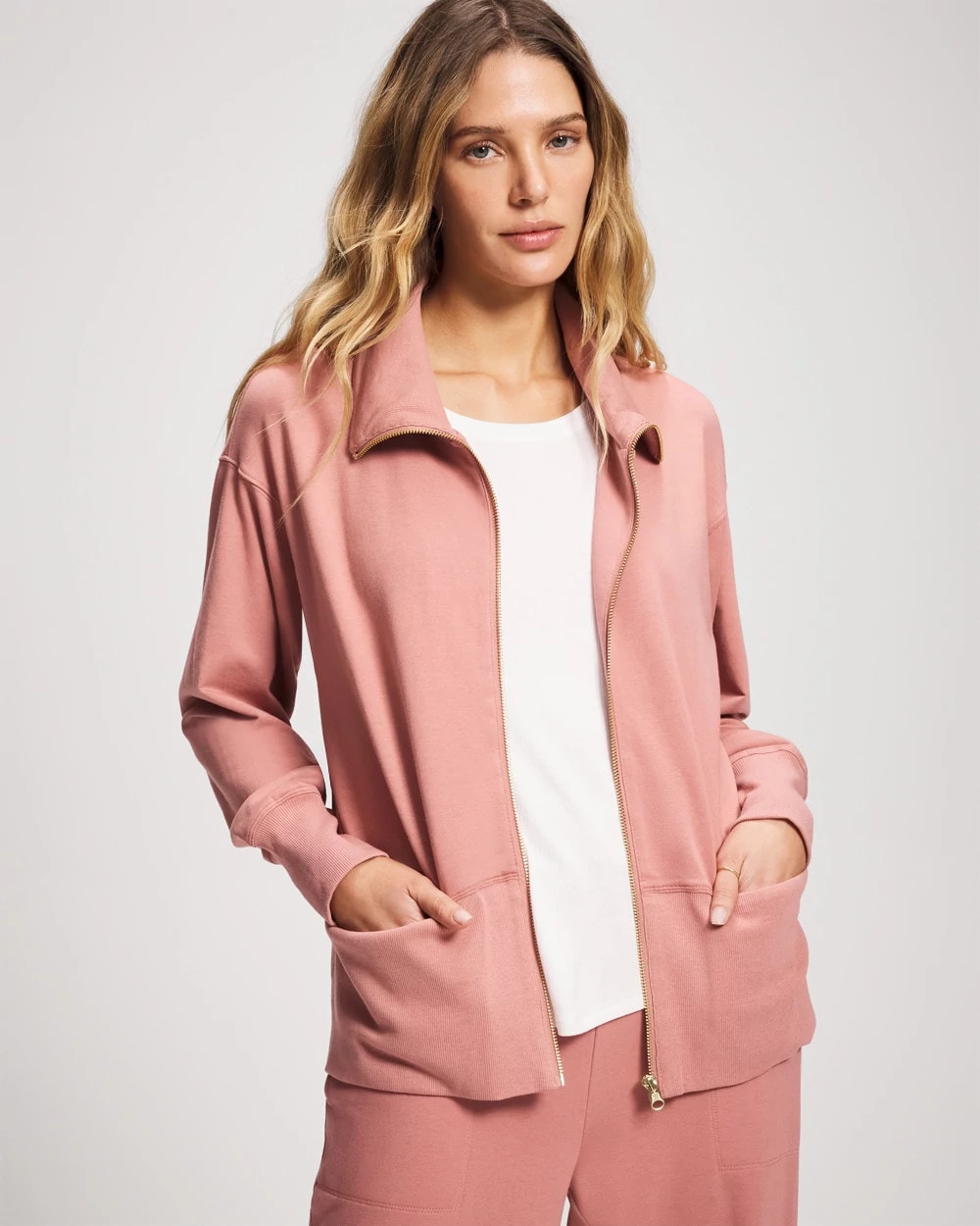 CINDER ROSE - Essential Terry Jacket | Soma