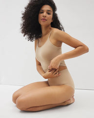 WARM AMBER - Mid-Level Shaping Seamless Brief | Soma