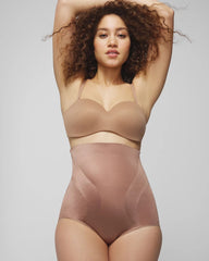 WARM SIENNA - Mid-Level Shaping Vanishing Edge High-Waist Brief | Soma