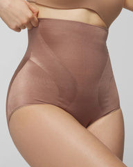 WARM SIENNA - Mid-Level Shaping Vanishing Edge High-Waist Brief | Soma