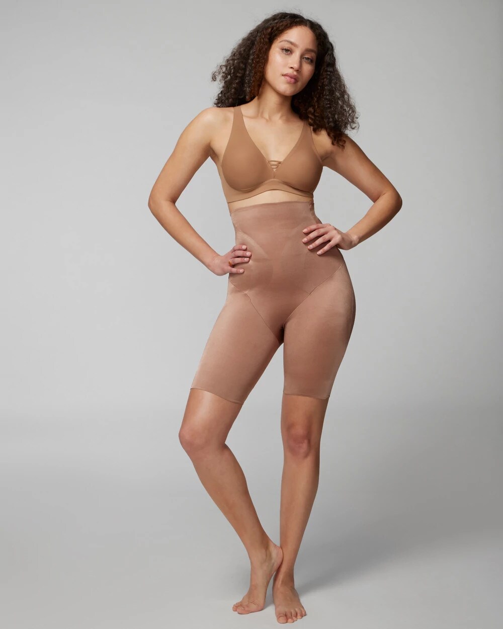 WARM SIENNA - Mid-Level Shaping Vanishing Edge High-Waist Thigh Slimmer | Soma