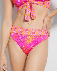 DAHLIA MULTI - Desert Bloom Foldover High-Waist Swim Bottom | Soma