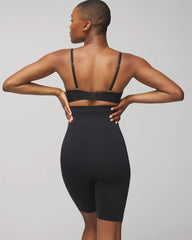 BLACK - Mid-Level Shaping Seamless High-Waist Thigh Shaper | Soma