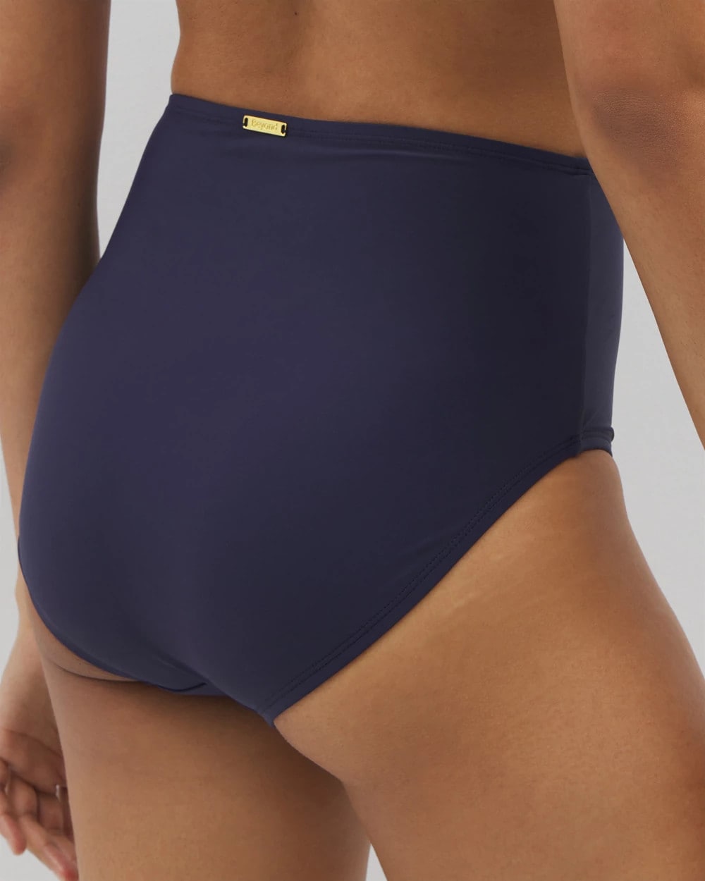DARK NAVY - Beyond Control Sea Life High-Waist Swim Bottom | Soma