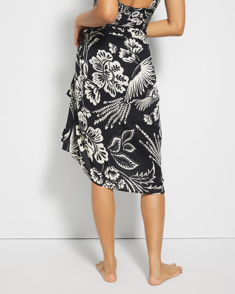 FLY BY NIGHT MINI BLACK - Rayon Crepe Pareo | Soma