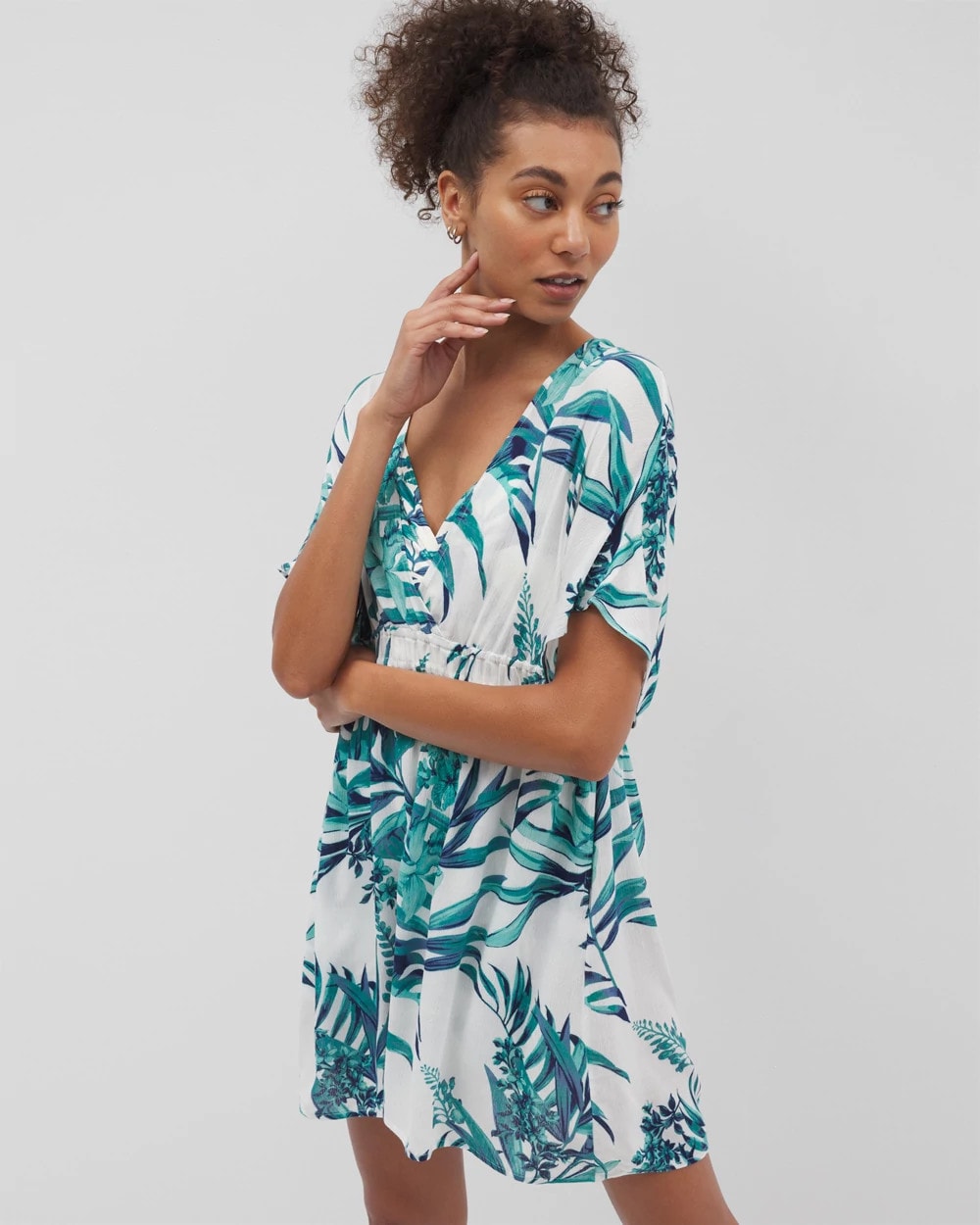 PALM PERFECT COCONUT - Rayon Crepe Cover Up | Soma