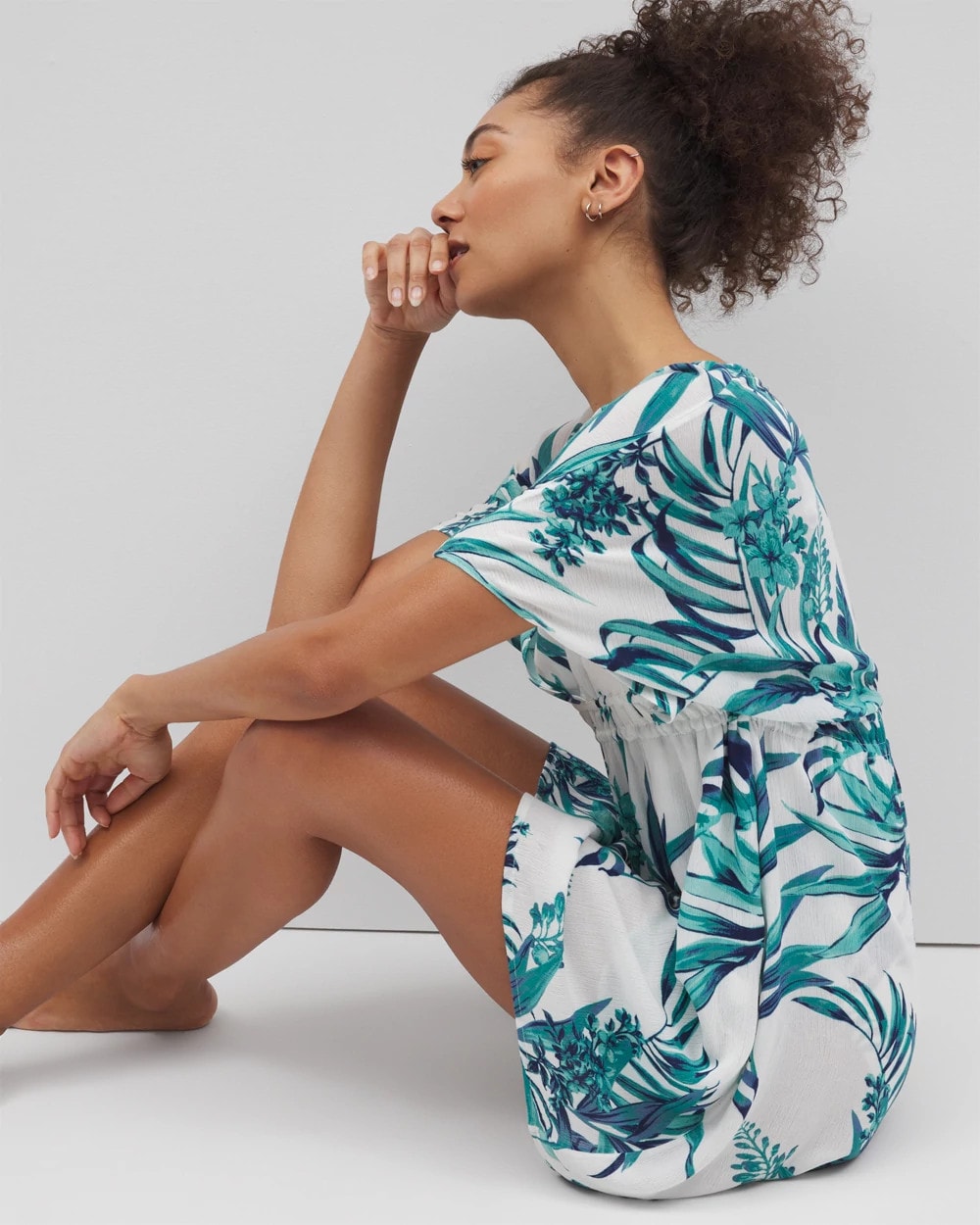 PALM PERFECT COCONUT - Rayon Crepe Cover Up | Soma