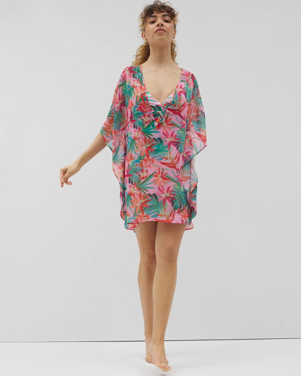 MULTI - Everything Under the Sun Chiffon Caftan | Soma