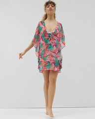 MULTI - Everything Under the Sun Chiffon Caftan | Soma