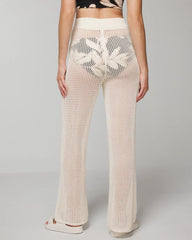 COCONUT - Cotton Crochet-Style Wide-Leg Pants | Soma