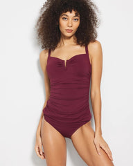 VELVET PLUM - V-Wire Tankini Top | Soma