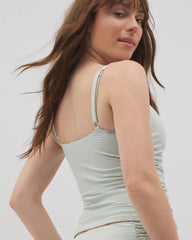 GREEN SEERSUCKER - V-Wire Tankini Top | Soma