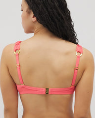 BARDOT BLUSH - Bleu Rod Beattie La Cote D'azure Macrame Underwire Bikini | Soma