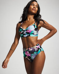 LUSH TROPICAL BLACK - High-Waist Enbliss Bottom | Soma