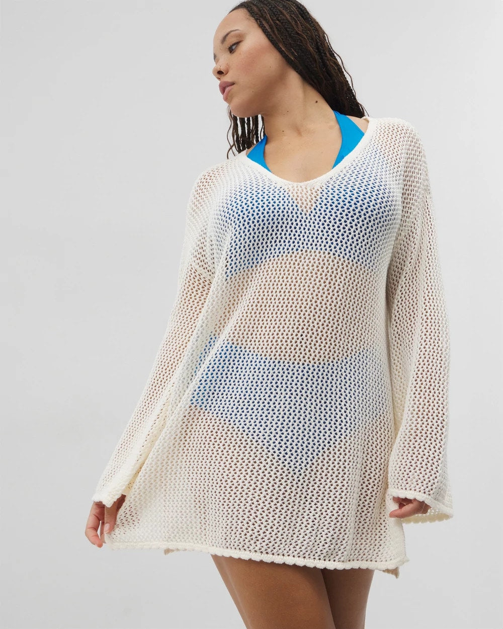 COCONUT - Cotton Crochet-Style Shift Cover-Up | Soma
