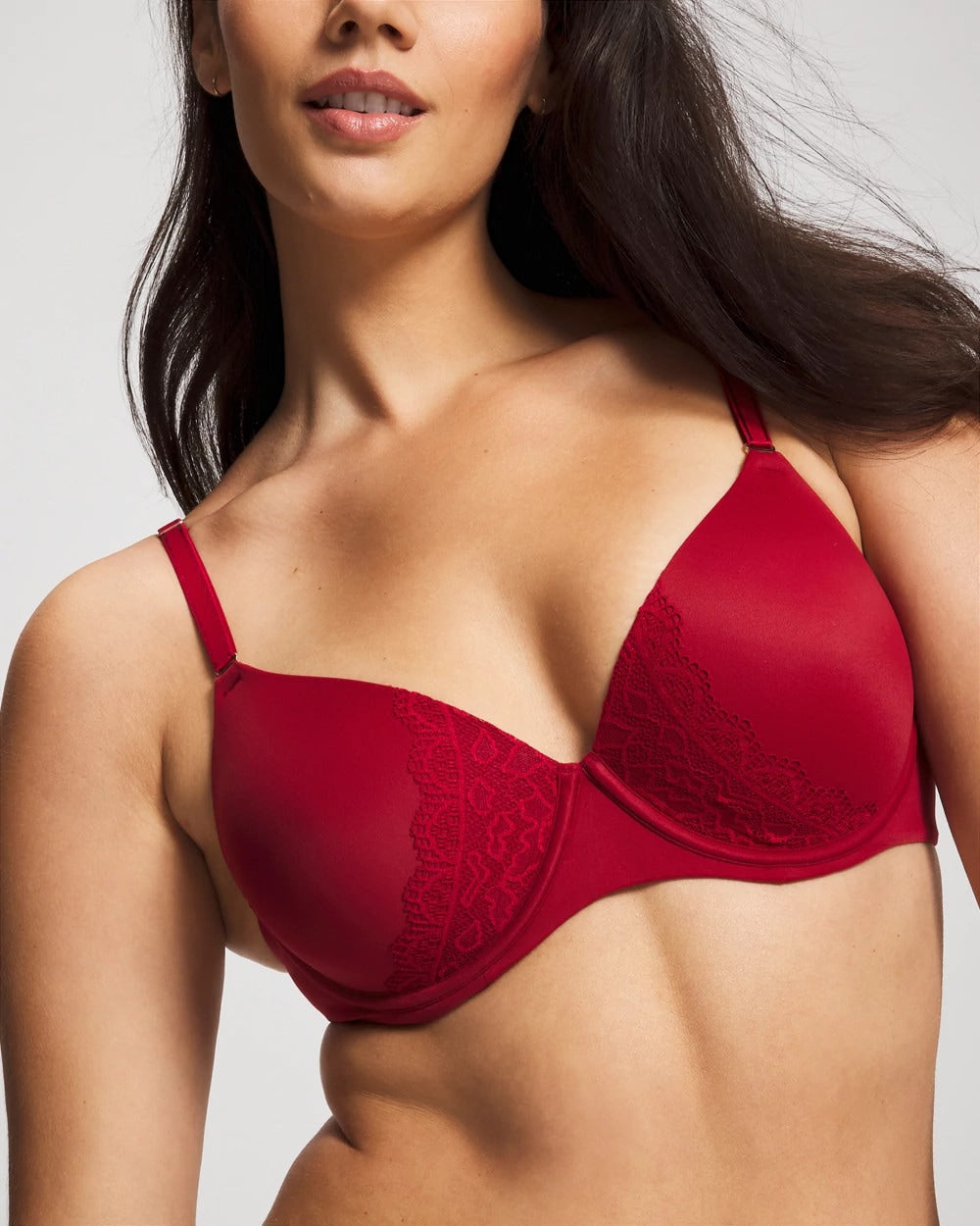 PAINT THE TOWN RED - Perfect Coverage Convertible Bra with Lace back | Soma